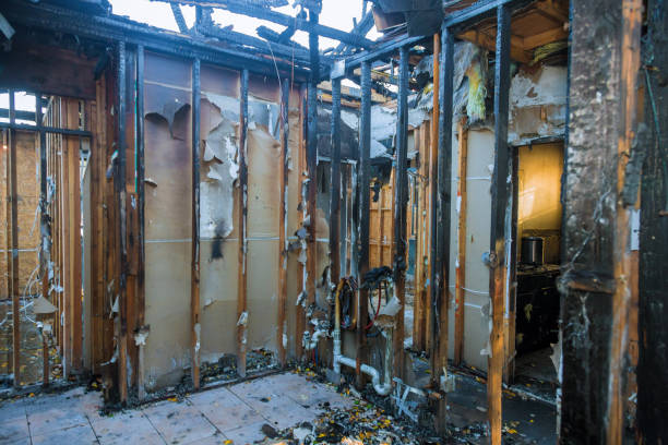 Professional Fire Damage Removal technician working in Easton, PA